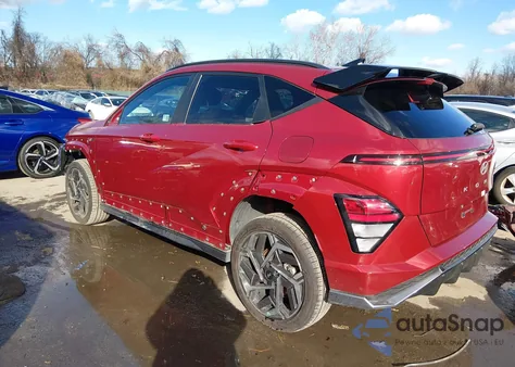 2025 Hyundai Kona N Line S from USA, damaged, VIN KM8HBCA37SU187171